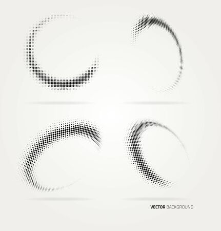 Vector halftone dots abstract background. Design templateのイラスト素材