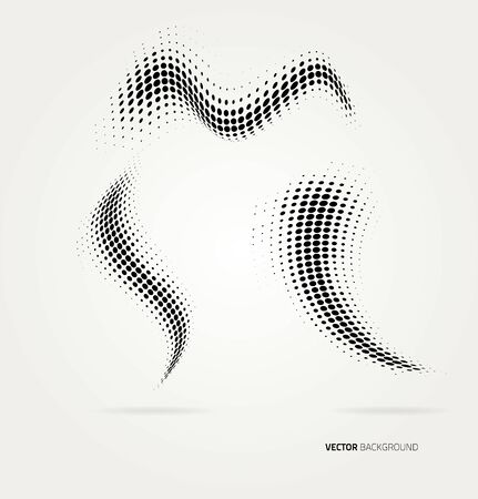 Vector halftone dots abstract background. Design templateのイラスト素材