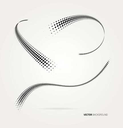 Vector halftone dots abstract background. Design templateのイラスト素材