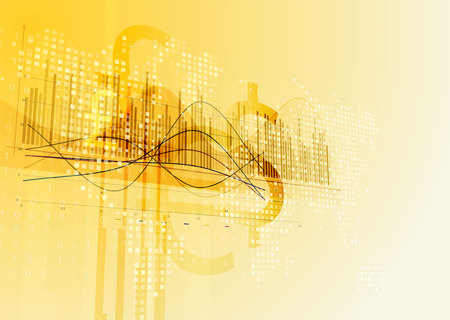 Abstract geometric technology graphic elements. Template designのイラスト素材