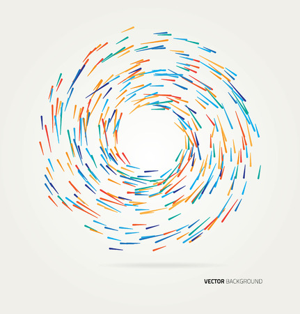 multicolored lines in a circle.のイラスト素材