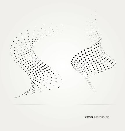 Vector halftone dots abstract background. Design templateのイラスト素材