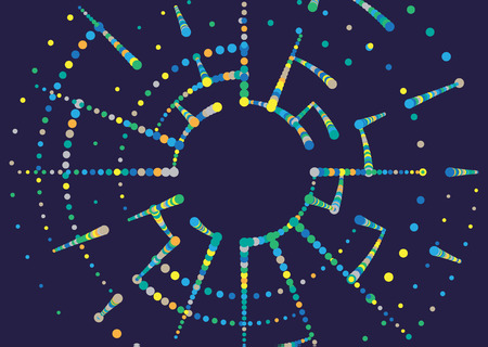 Abstract geometric technology design element. Template designのイラスト素材