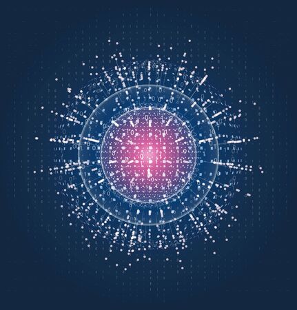 Abstract geometric technology design element. Template designのイラスト素材