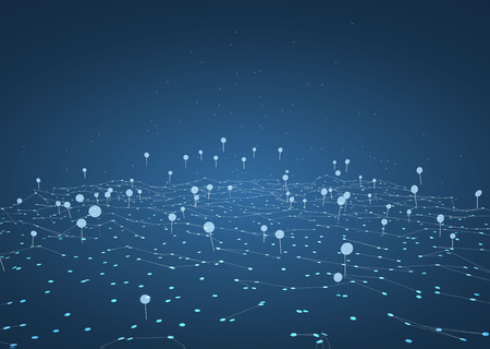 Abstract geometric technology design element.のイラスト素材