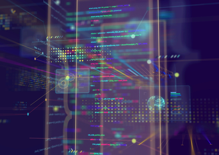 Abstract techno background.