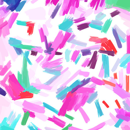 Colorful vector watercolor brush strokesのイラスト素材