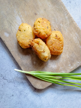 Indonesian traditional food combro fried food from west java sundanese made from shredded cassava and contain oncom.の写真素材