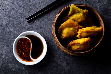 Dim Sum served in steamer baskets