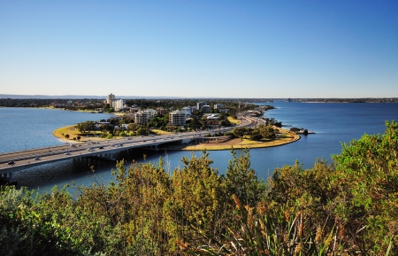 Day time image of South Perth from King s Park の写真素材