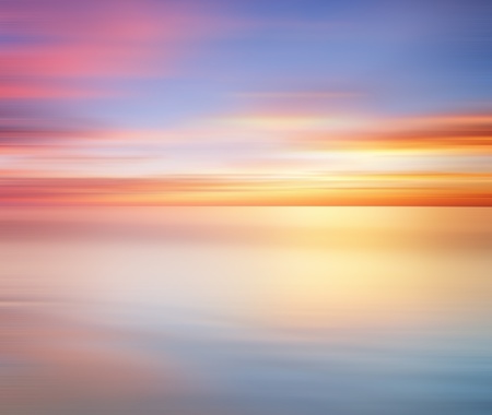 Long Exposure of Colorful sunset for backgroundの写真素材