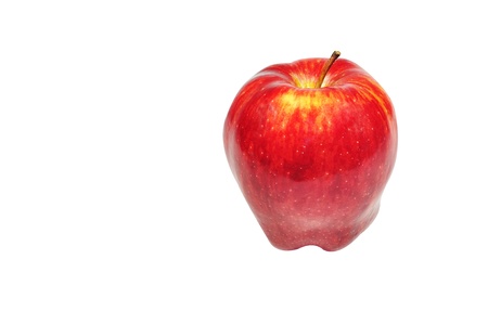 Red Apple Isolated on Whiteの写真素材