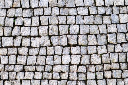 Street paved with cobblestoneの写真素材