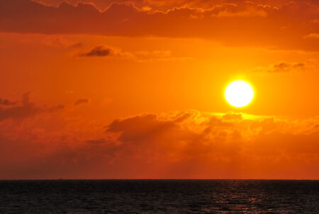 sunset big yolk for background の写真素材