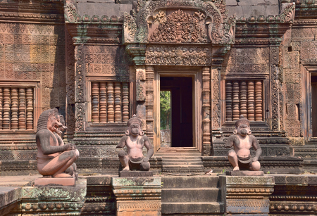 Banteay srei temple in Angkor Wat Siem Reap Cambodia.の写真素材
