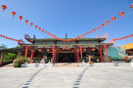 Pu Toh Tze Temple in Kota Kinabalu, Sabah, Borneo, Malaysia.のeditorial素材