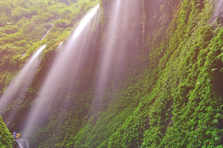 Madakaripura Waterfall in Bromo Java Indonesia.の写真素材