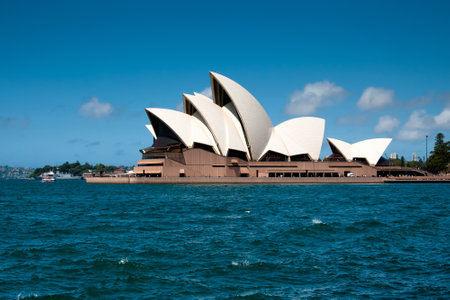 Sydney, Australia - October 19, 2015: Day time view of Sydney Opera House in Sydney, one of the iconic landmark in New South Wales, Australia.のeditorial素材