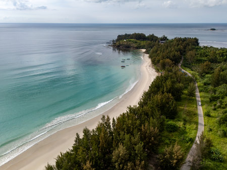 Tip of Borneo Simpang Mengayau beach Kudat Sabah Borneoの写真素材