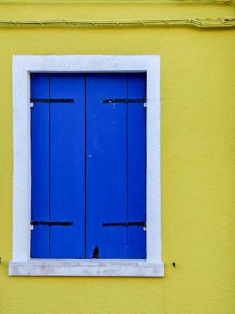 Amazing colorful painted houses on Burano island. Venice. Italyの写真素材