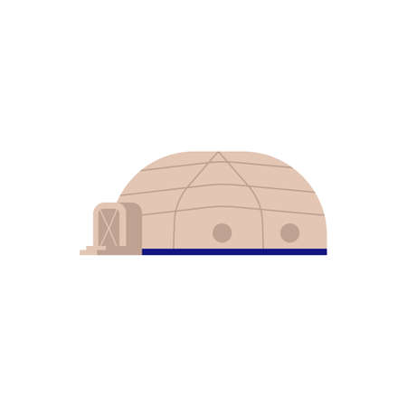 Interstellar station or space laboratory, flat vector illustration isolated.