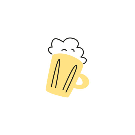 Vector illustration of a beer mug for St. Patricks Day.のイラスト素材