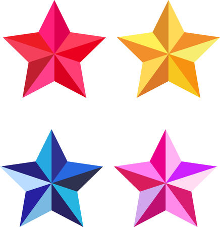 four volume starsのイラスト素材