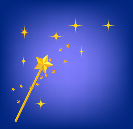 background with magic wand imageのイラスト素材
