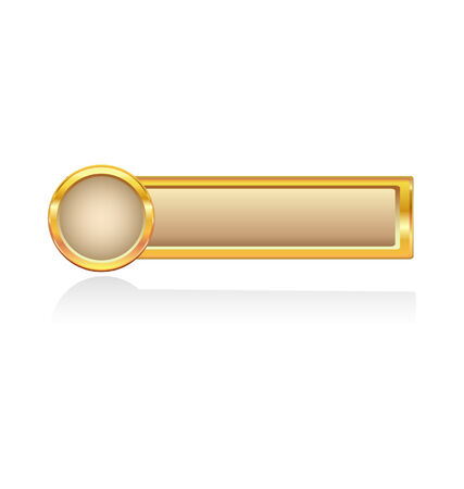 golden button のイラスト素材