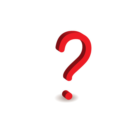 red quastions sign のイラスト素材