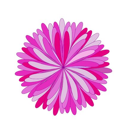 flower isolated on white background のイラスト素材
