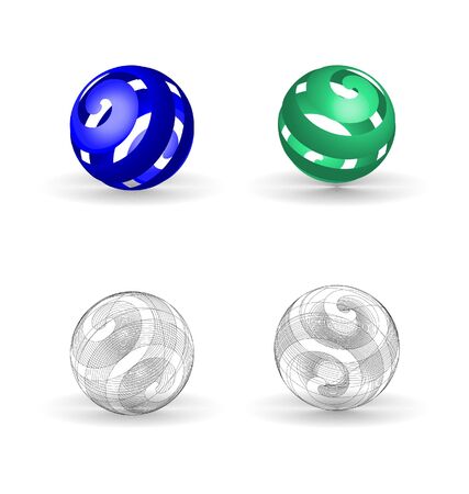 vector ballsのイラスト素材