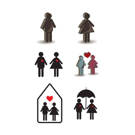 couple in loveのイラスト素材