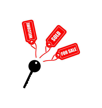 key with tagsのイラスト素材