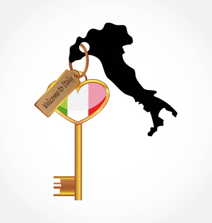 key to italyのイラスト素材