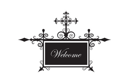 retro signboardのイラスト素材