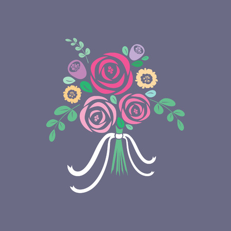 Floral bouquetのイラスト素材