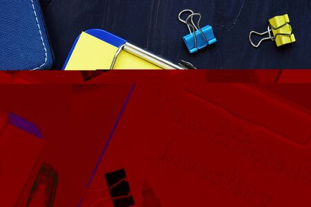 Financial concept about Tax-Efficient Investing with phrase on the piece of paper.の写真素材