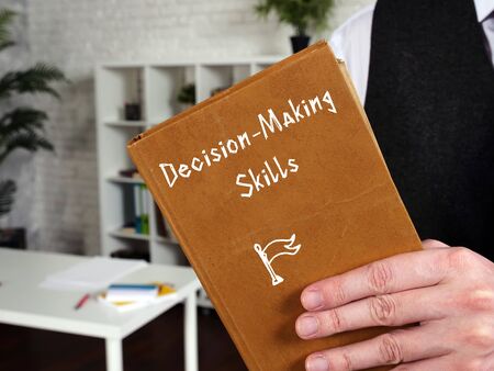 Career concept about Decision-Making Skills with inscription on the piece of paper.の写真素材