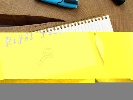 Business concept about Find the right people with sign on the sheet.の写真素材