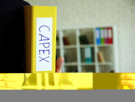 Capex sign on the piece of paper.の写真素材