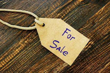 Business concept meaning For Sale with inscription on the page.の写真素材