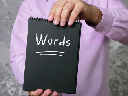 Words phrase on the sheet.の写真素材