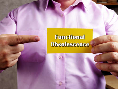 Functional Obsolescence phrase on the sheet.