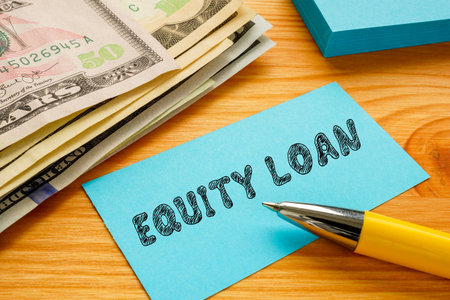 Business concept about EQUITY LOAN with inscription on the sheet.の写真素材