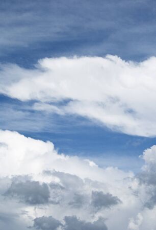 The sky with clouds in a sunny dayの写真素材