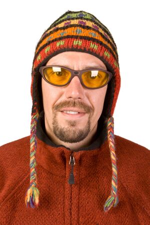 The young man isolated on white backgroundの写真素材