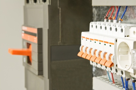 The electric orange switch close up with the selected focus