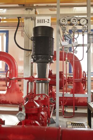 Part of production rooms after petro chemical factory