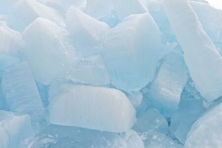 Abstract structure from big pieces of ice on Lake Baikal